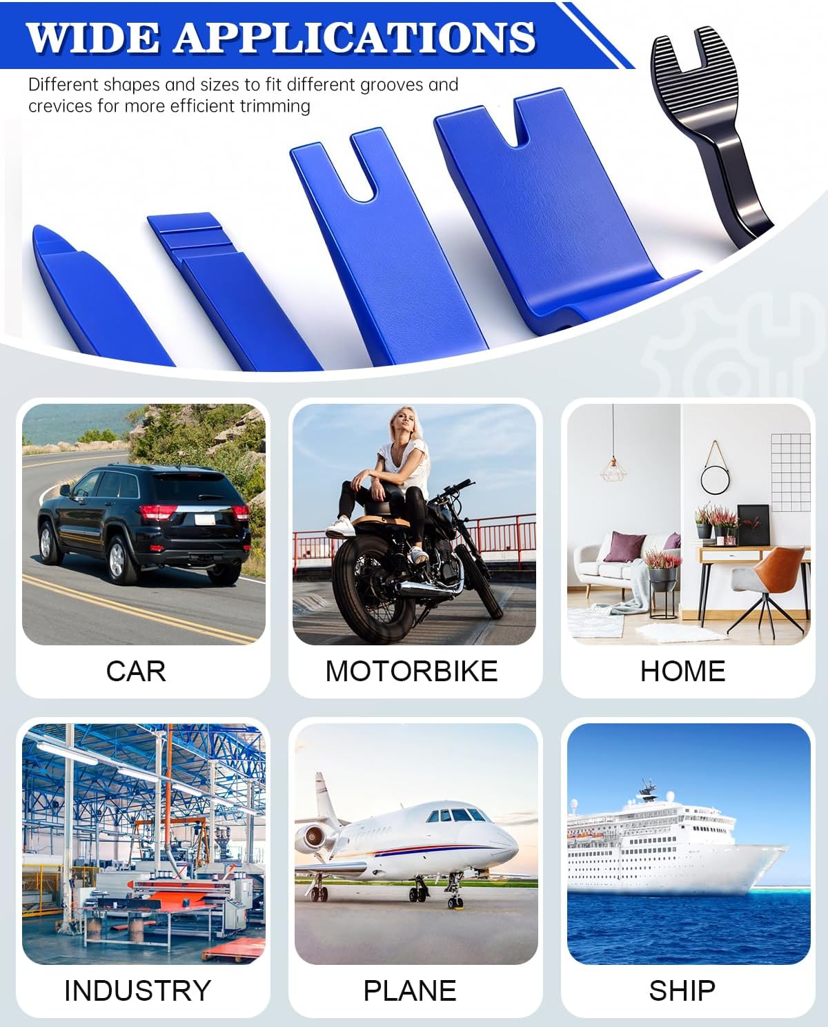 8pcs Car Hand Tool Set Car Dis - огляд і ціна Trim Restorer Plastic